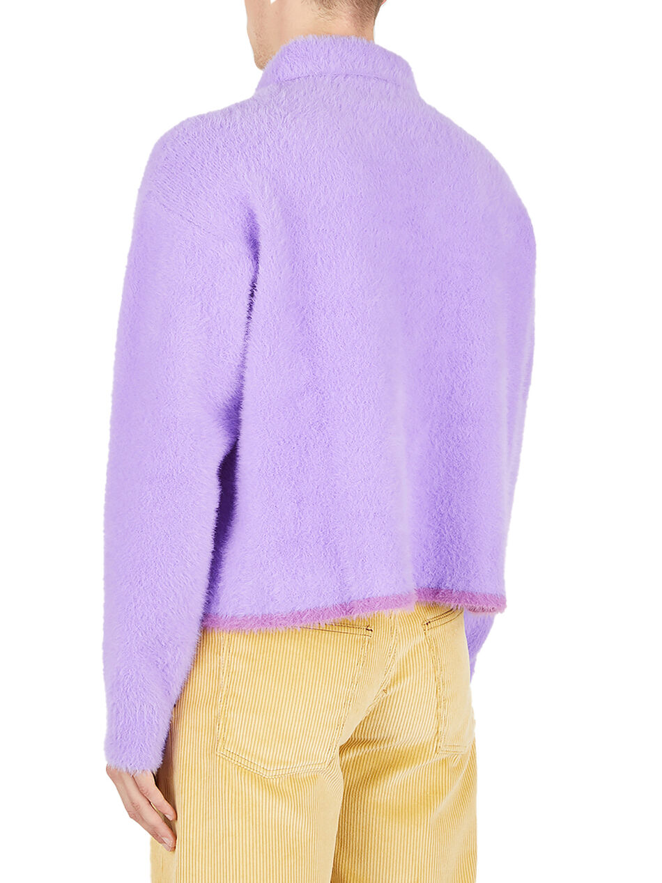 La Neve Polo Sweater in Lilac