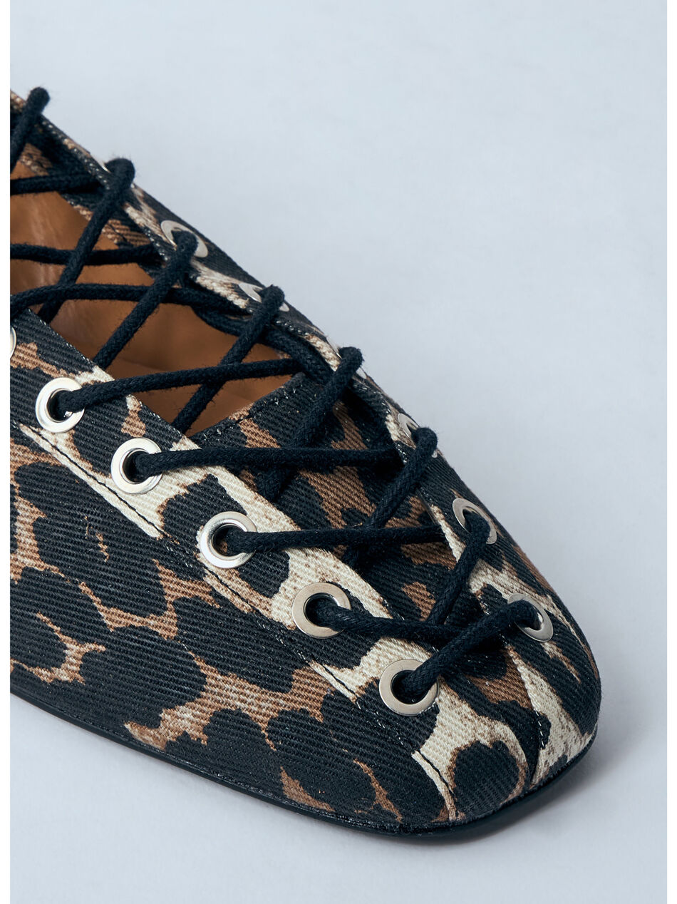 Leopard Oleatex Ballerina Flats