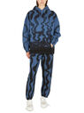 Collina Strada Painted Print Hooded Sweatshirt Blue flcst0249015blu