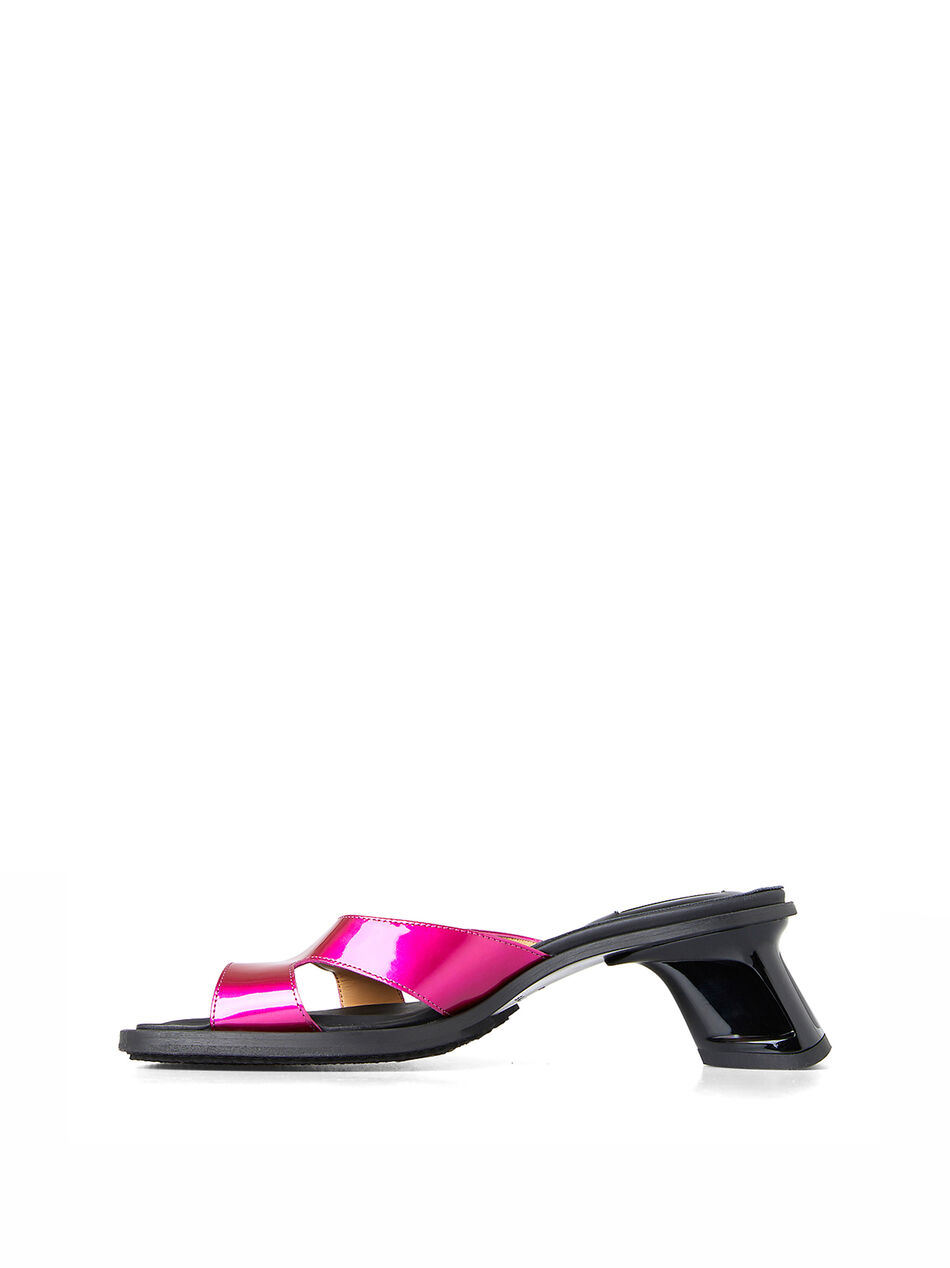 Ava Heeled Sandals in Pink