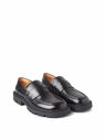 Maison Margiela Lug Sole Black Leather Loafers Black flmla0147050blk
