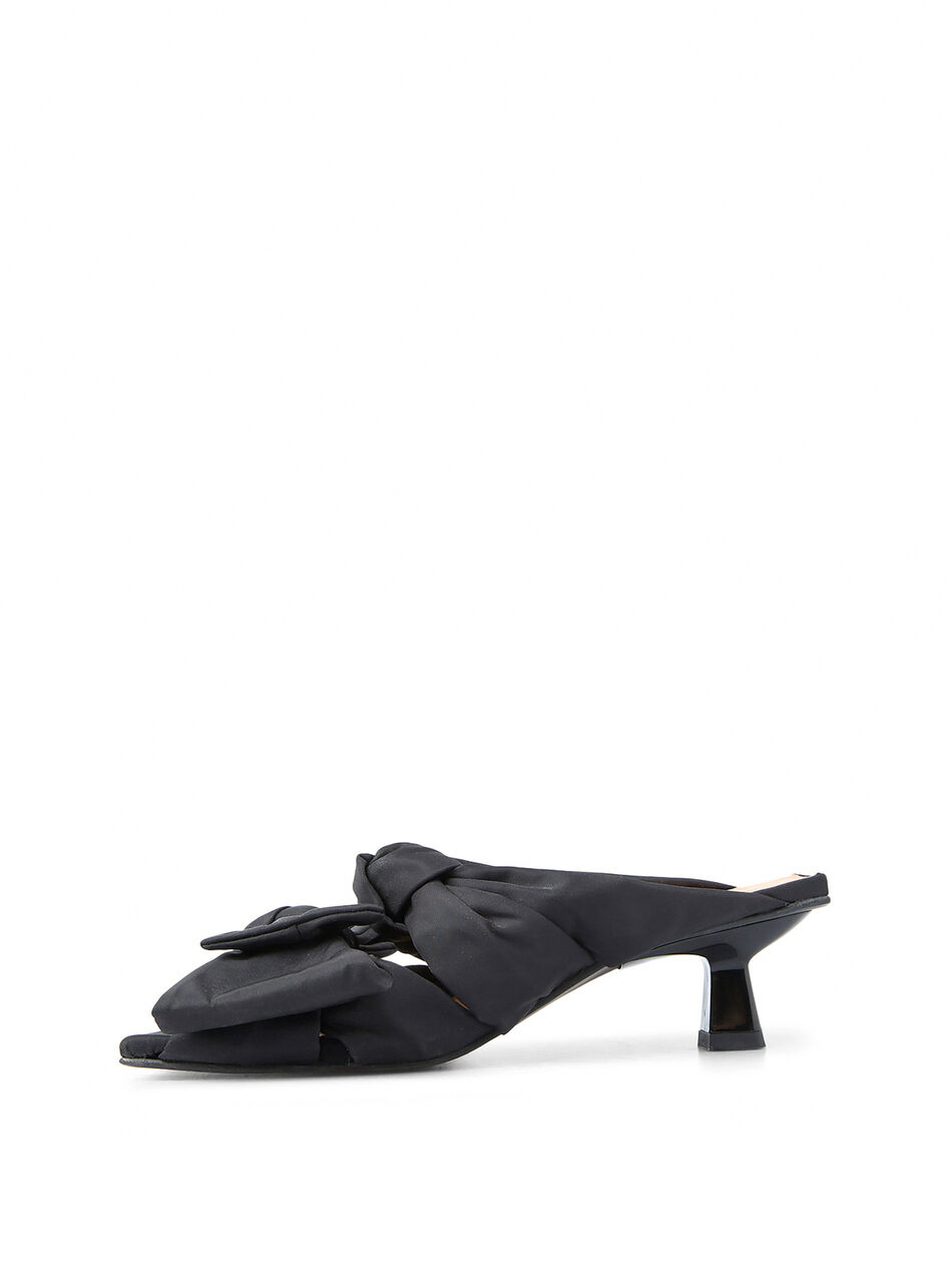 Soft Bow Kitten Heel Sandals