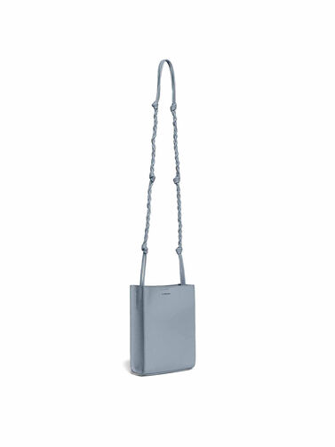 Jil Sander Small Tangle Bag in Blue Leather | THE FLAMEL®