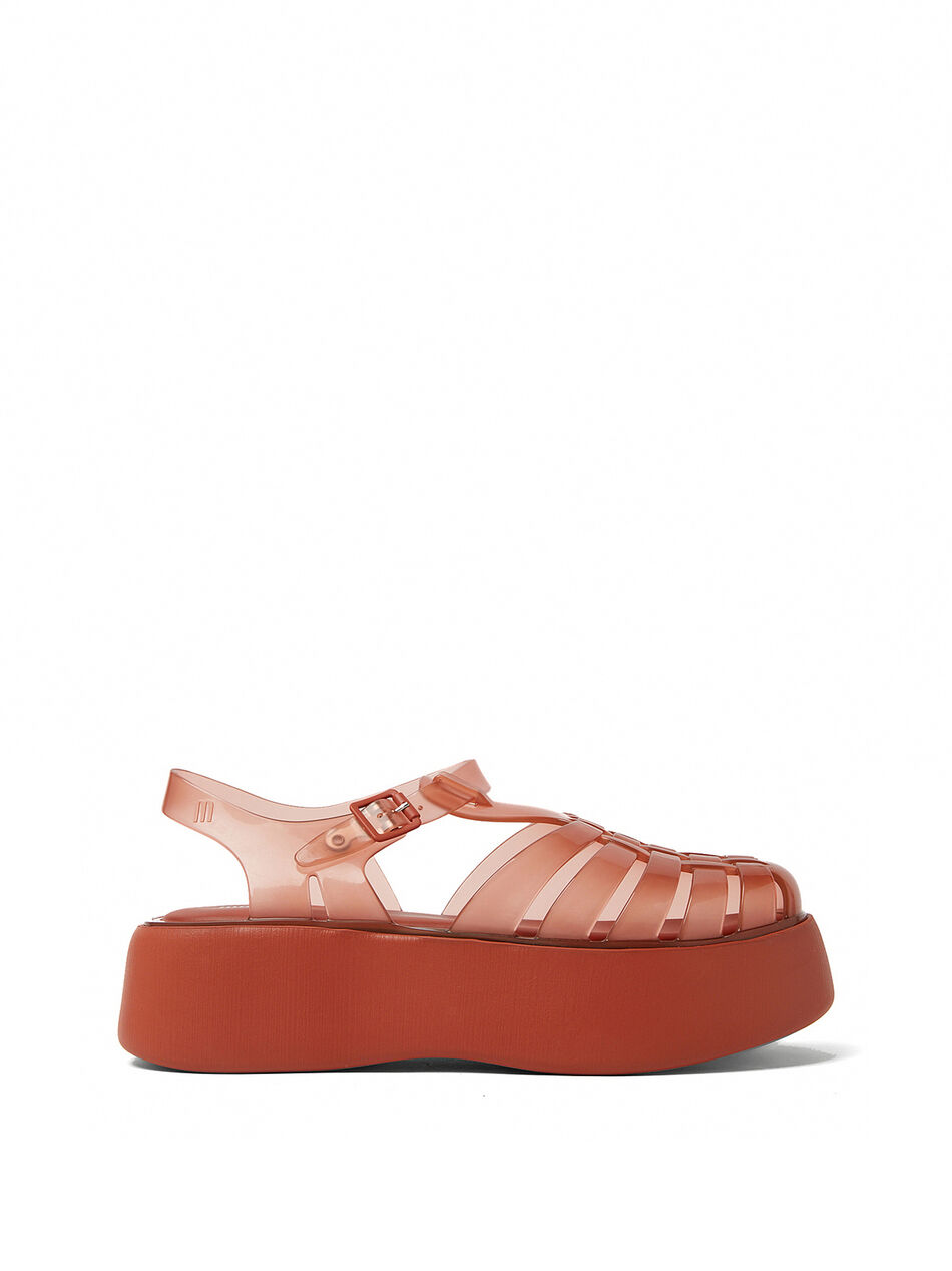 Possession Platform Shoes in Orange