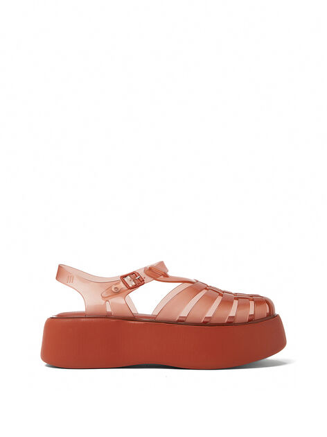 Possession Platform Shoes in Orange