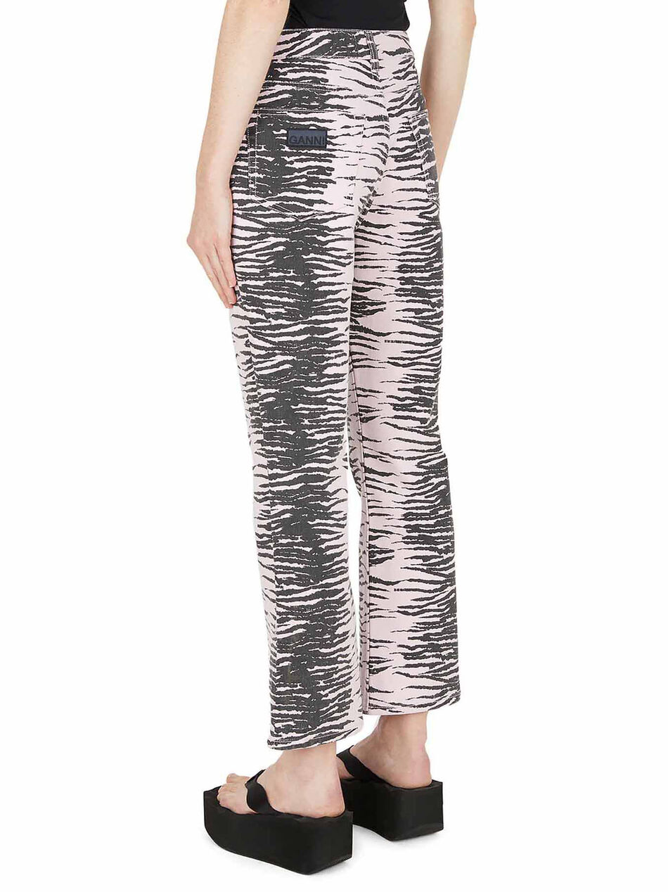 Jeans with Animalier Motif