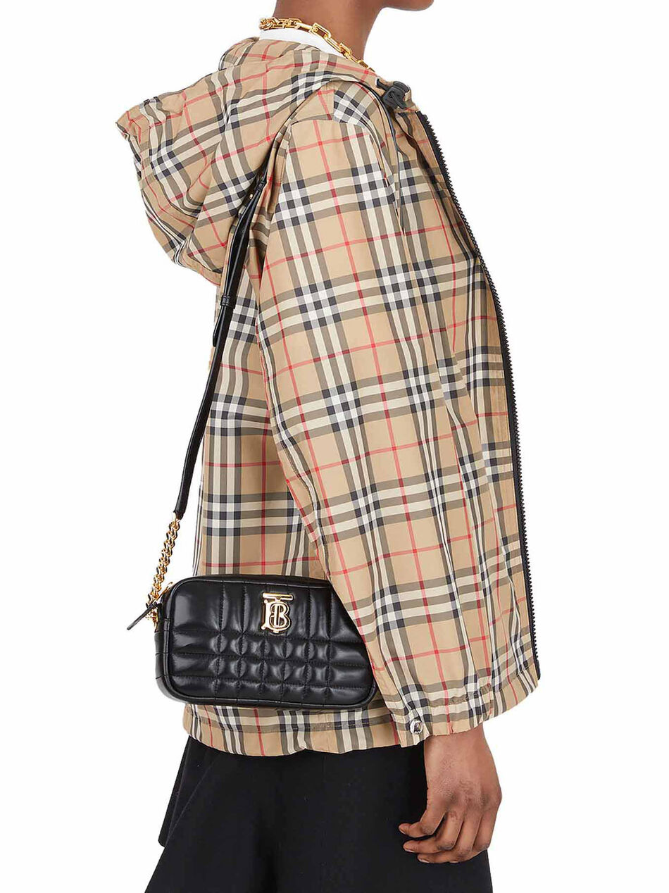 Lola Mini Shoulder Bag in Black Leather