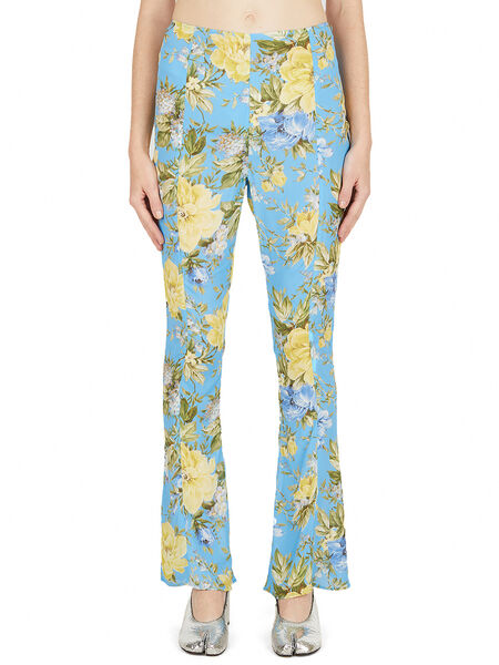 Floral Print Flared Pants