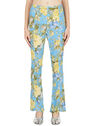 Acne Studios Floral Print Flared Pants Blue flacn0250072blu