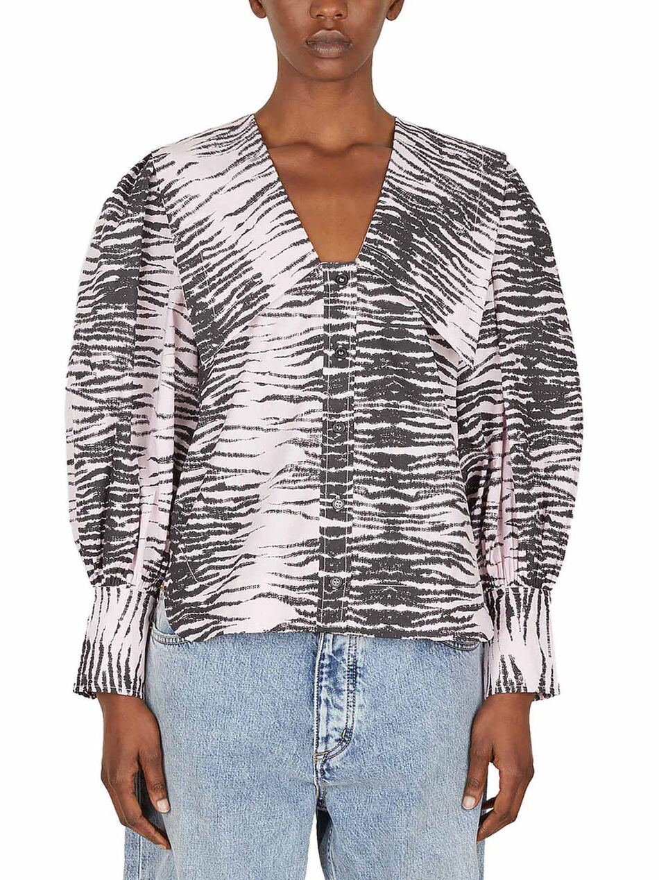 Tiger Print Shirt in Pink