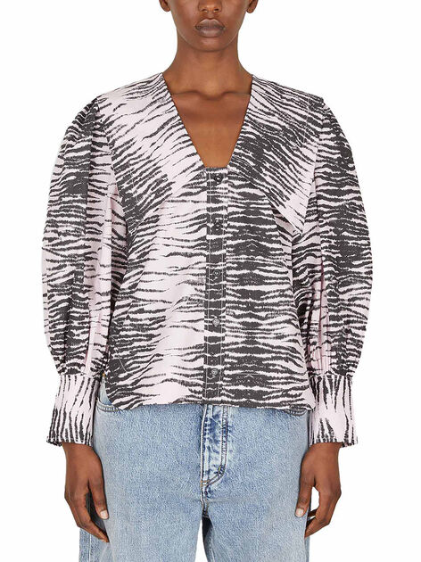 Tiger Print Shirt in Pink