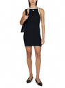 Courrèges Light Ribs Contrast Dress Black flcou0251031blk