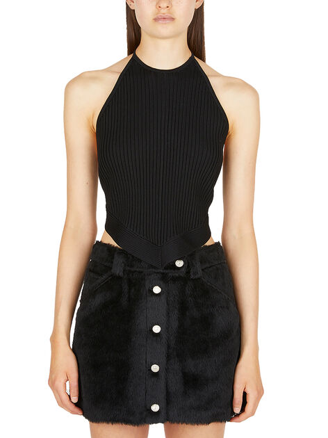 Halter Neck Knit Top