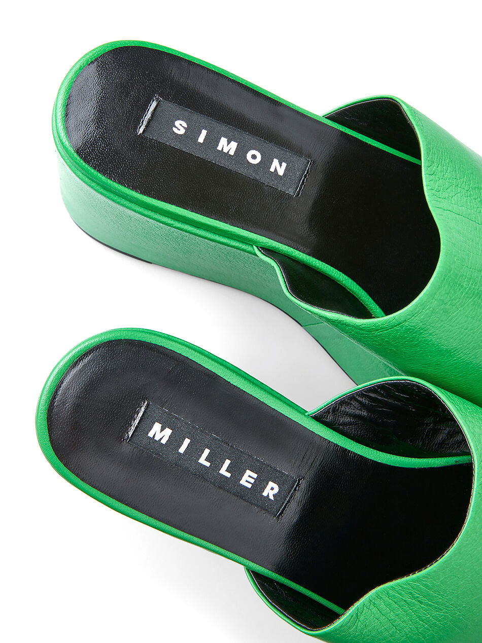 Blackout Platform Sandals in Green