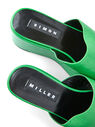SIMON MILLER Blackout Platform Sandals in Green Green flsmi0249030grn