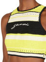 GANNI Crochet Bikini Top Yellow flgan0251061yel