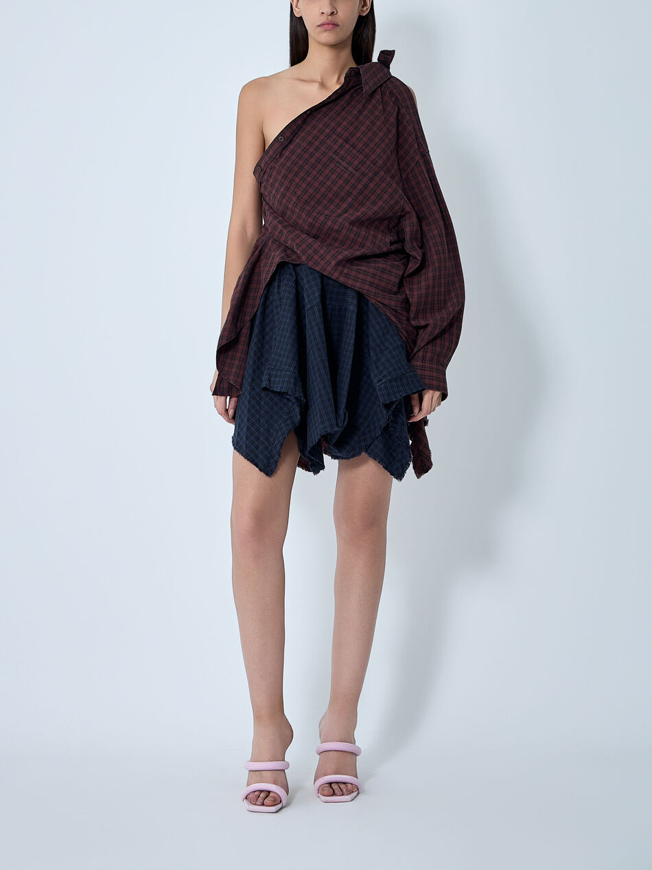 Distressed Button-Down Shirt