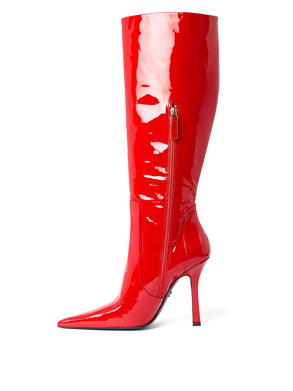Patent High Heeled Boots