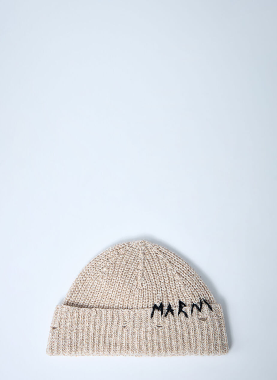 Logo Motif Beanie Hat