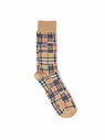 Burberry Patchwork Socks with Nova Check Motif Beige flbur0346016bei