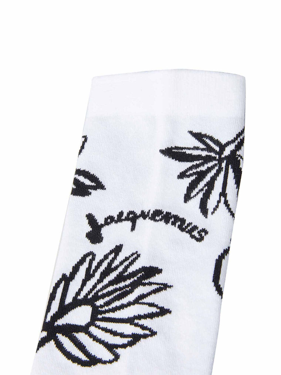 Les Chaussettes Giardino Socks with Flowers Motif