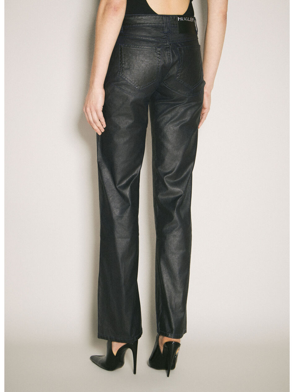 Waxed Straight Leg Pants