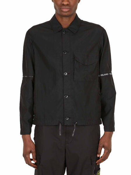 Shirt Jacket with Elbow Zips