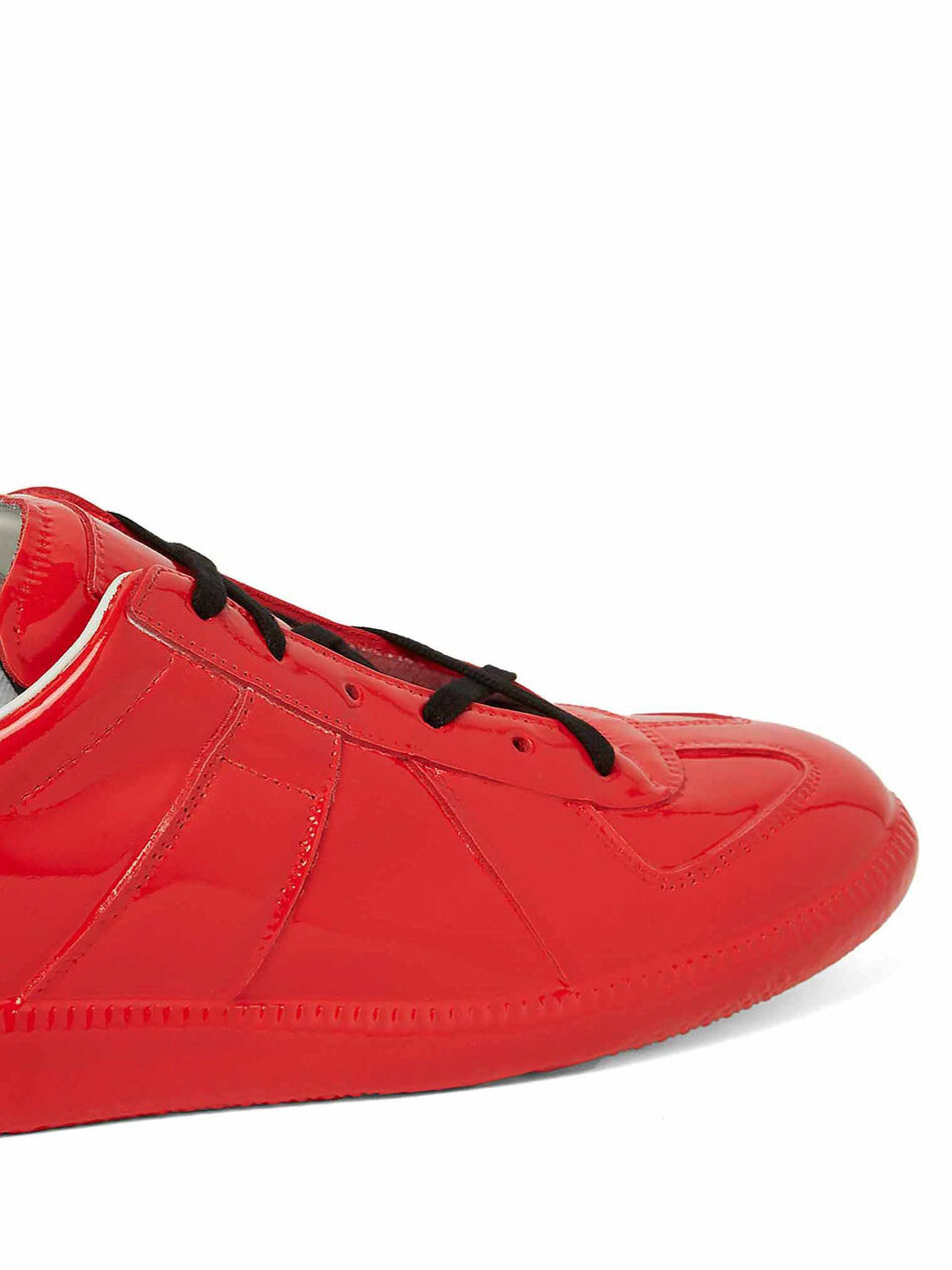 Replica Sneakers in Red Patent Leather