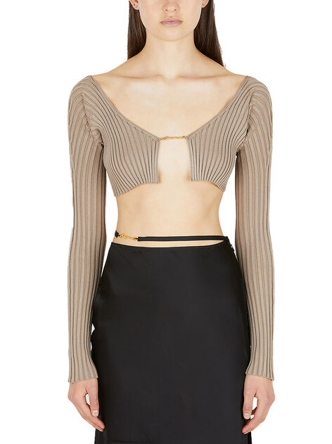 La Maille Pralù Cropped Cardigan