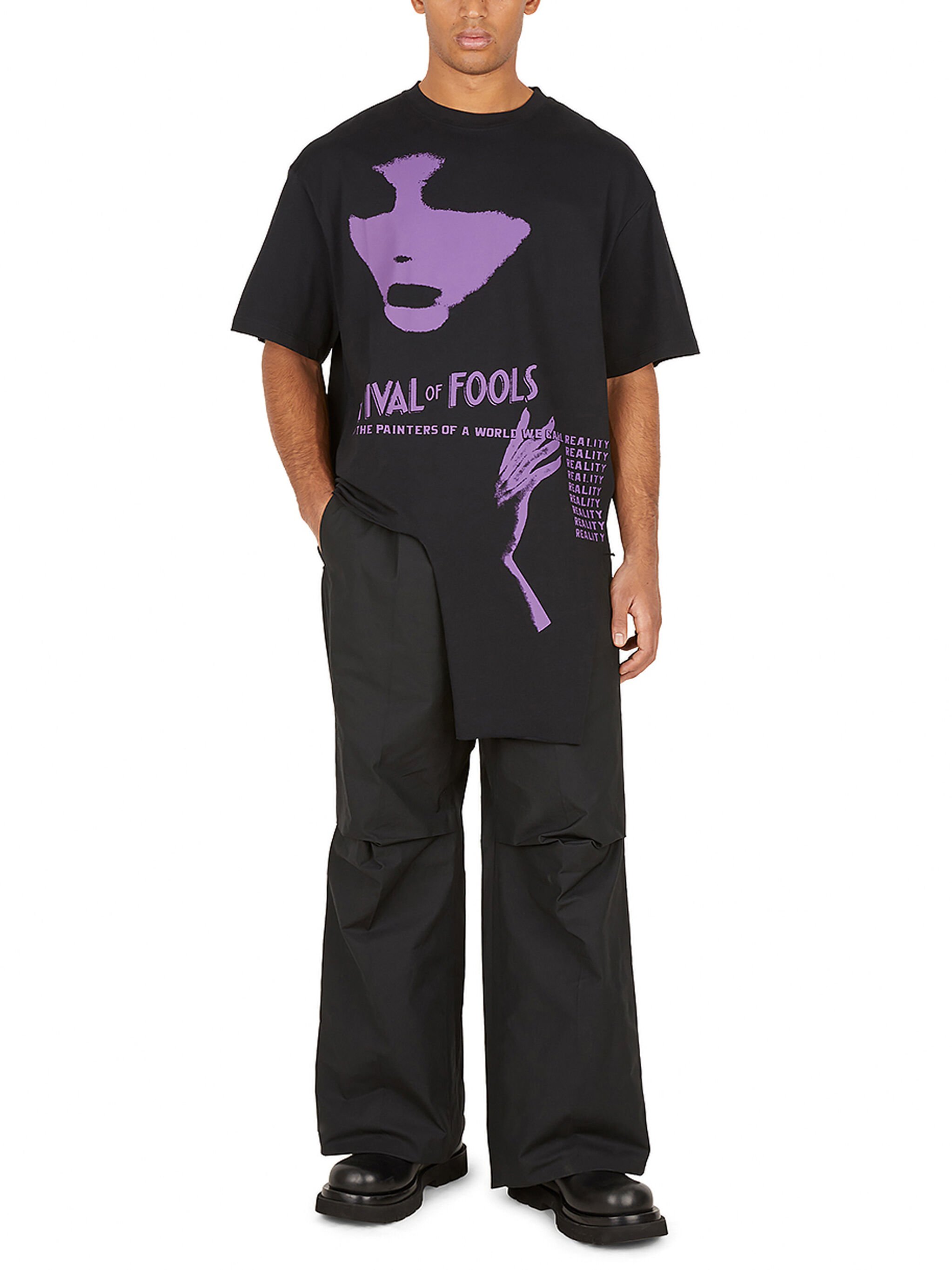 Raf Simons Asymmetric Festival of Fools T-Shirt | THE FLAMEL®