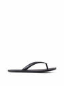 Maison Margiela Tabi Flip Flops Sandals in Black Leather  flmla0248031blk