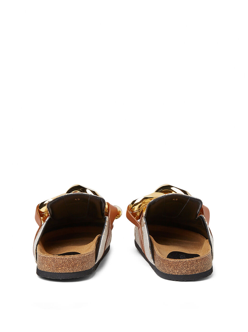 Logo Jacquard Chain Loafers