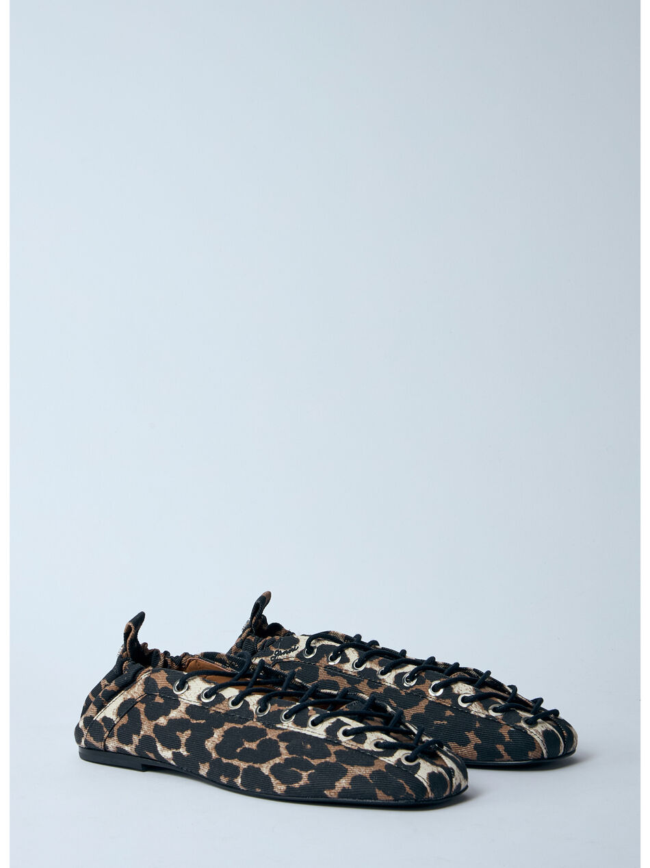 Leopard Oleatex Ballerina Flats