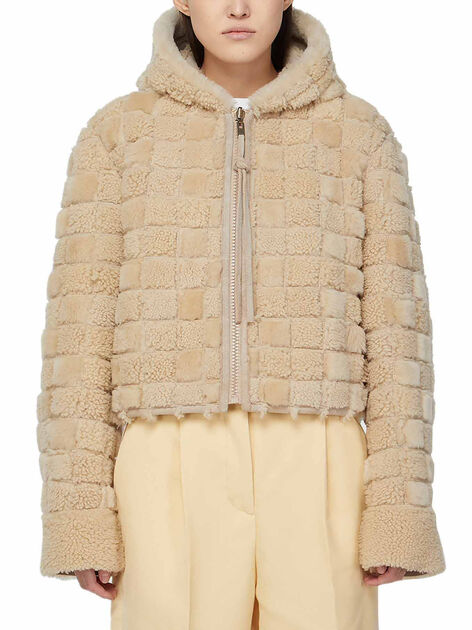 Shearling Hooded Jacket