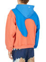 ERL Swirl Hooded Sweatshirt in Blue  flerl0150018blu
