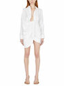 Jacquemus La Robe Bahia White Mini Dress  fljac0248014wht