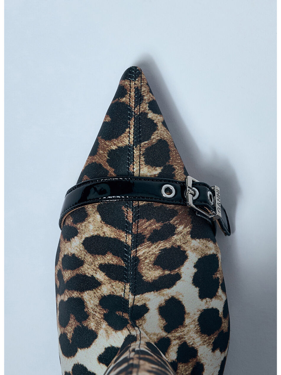 Leopard Eyelets Slouchy High Shaft Boots