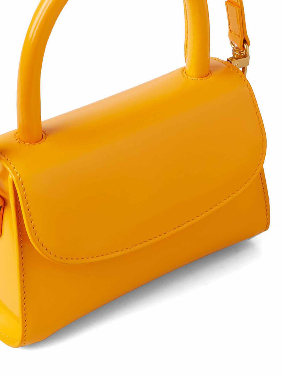 Mini Orange Leather Handbag