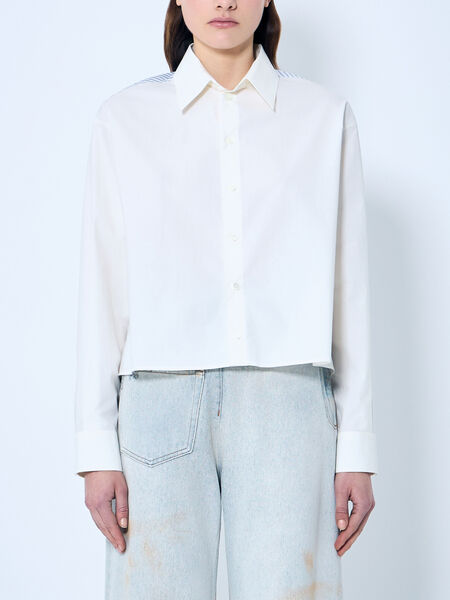 Cropped Contrast Shirt