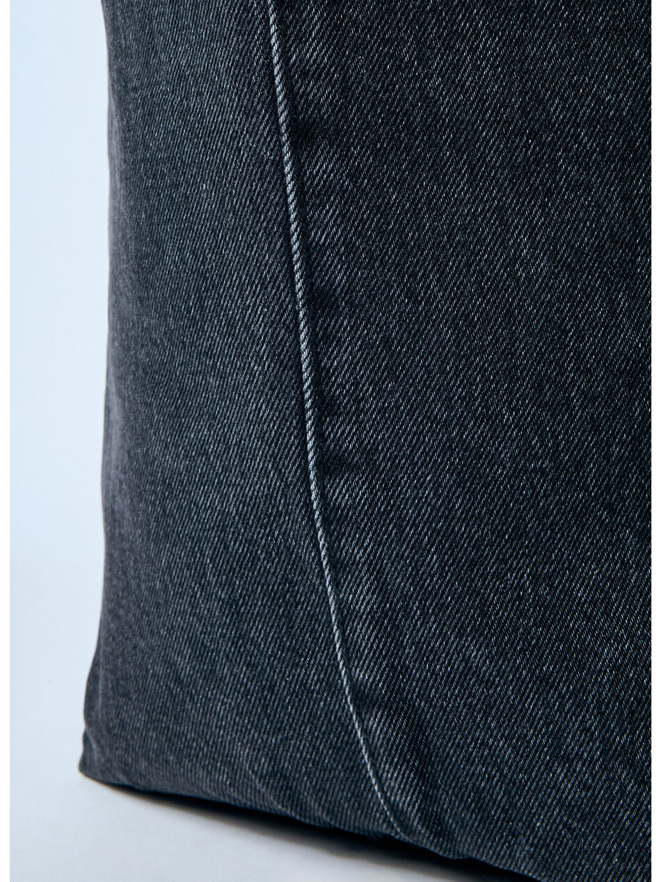 Denim Punch Tote Bag