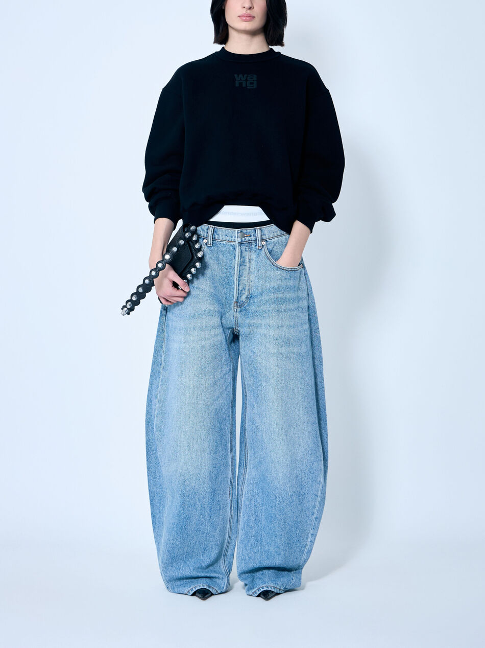 Oversized Round Low Rise Jeans