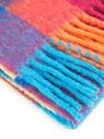 Acne Studios Sciarpa Multicolore a Quadri con Patch Logo Multicolore flacn0250093col