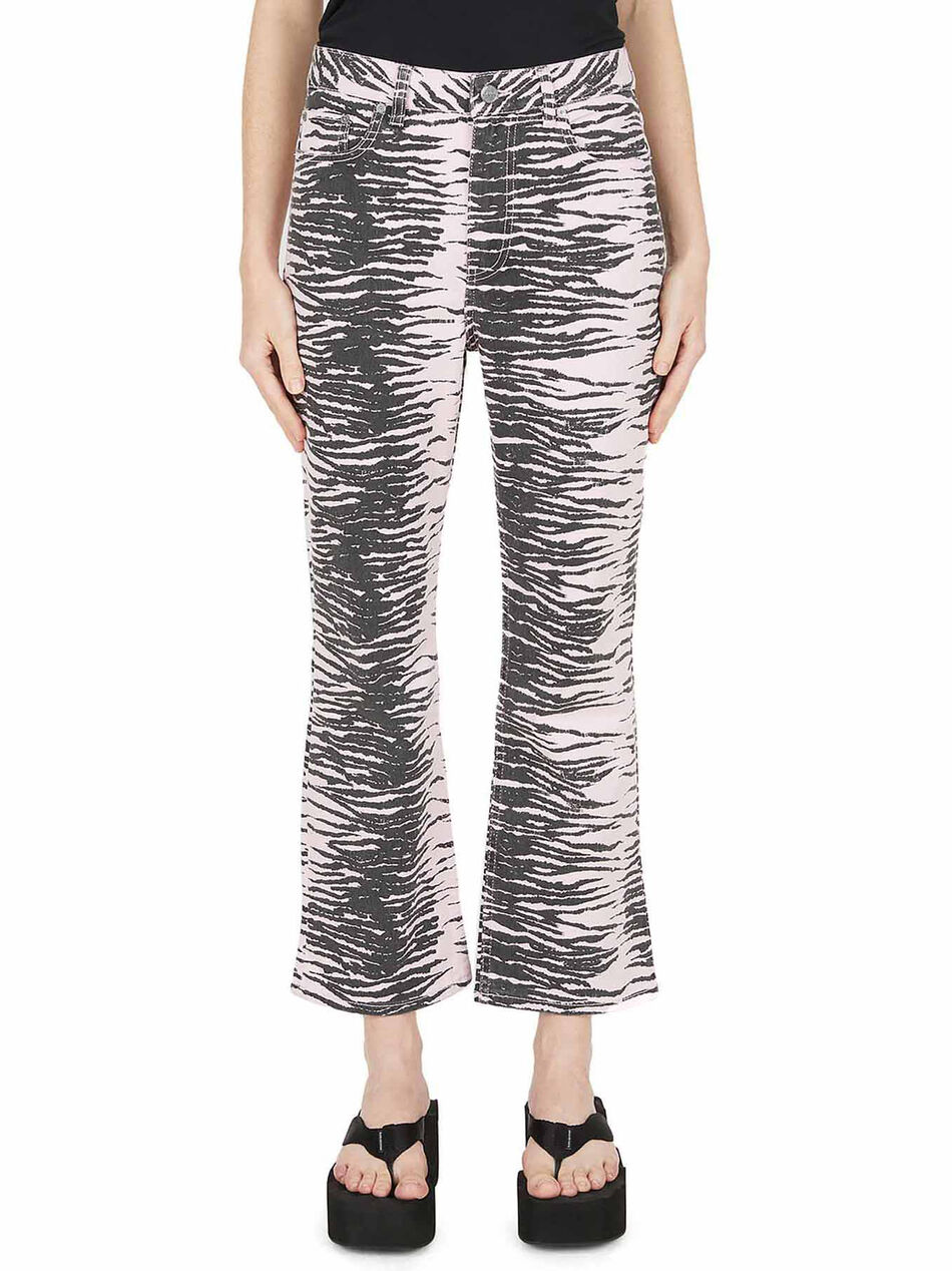 Jeans with Animalier Motif