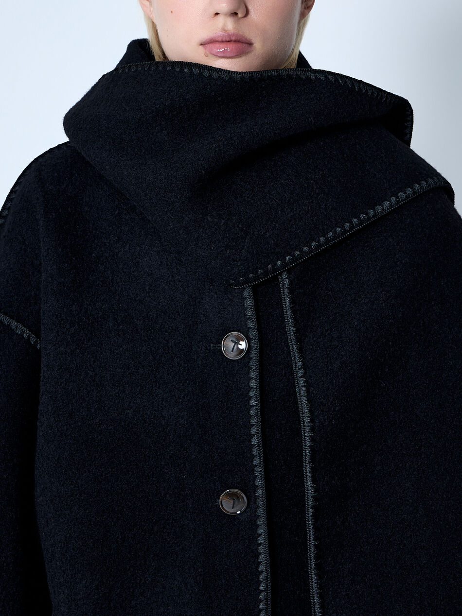 Embroidered Scarf Jacket