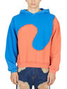 ERL Swirl Hooded Sweatshirt in Blue  flerl0150018blu