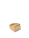 Acne Studios Crystal Embellished Face Ring Gold flacn0349003gld
