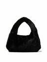 Blumarine Eco Faux Fur Handbag in Black  flblm0249017blk