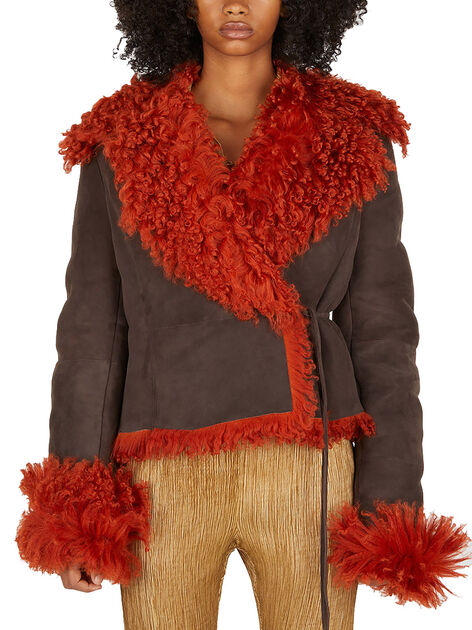 Shearling Trim Jacket