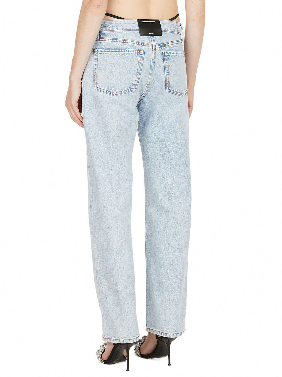 Logo Bikini Straps Jeans