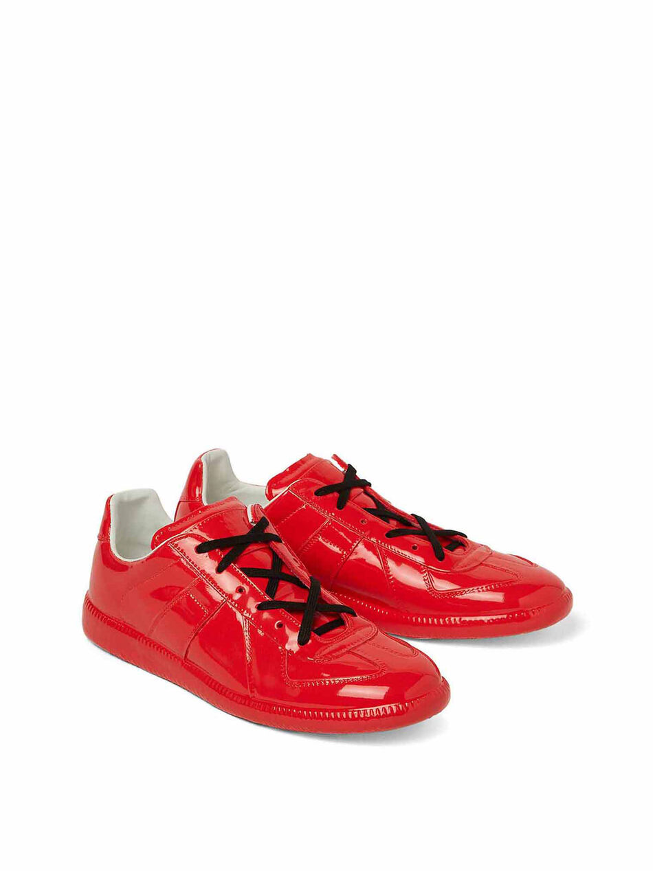 Replica Sneakers in Red Patent Leather